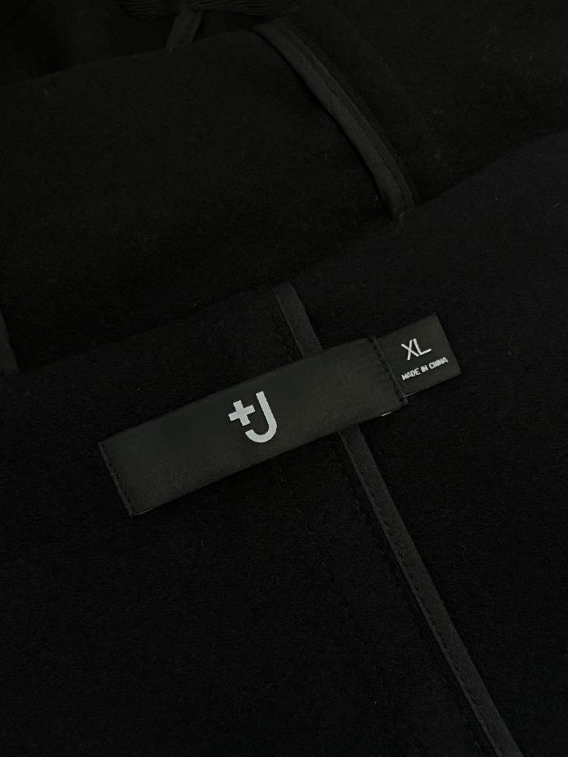 ユニクロ +J ウールオーバーサイズダッフルコート ブラック UNIQLO