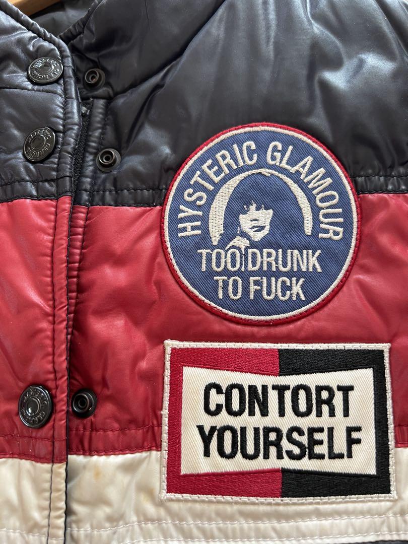 HYSTERIC GLAMOUR ダウンベスト 黒・赤・白