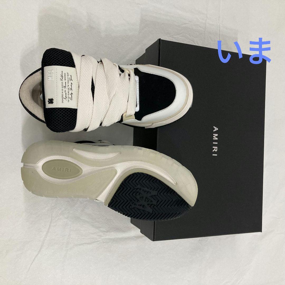 AMIRI 43 アミリ スニーカー ホワイト ブラック . - メルカリ