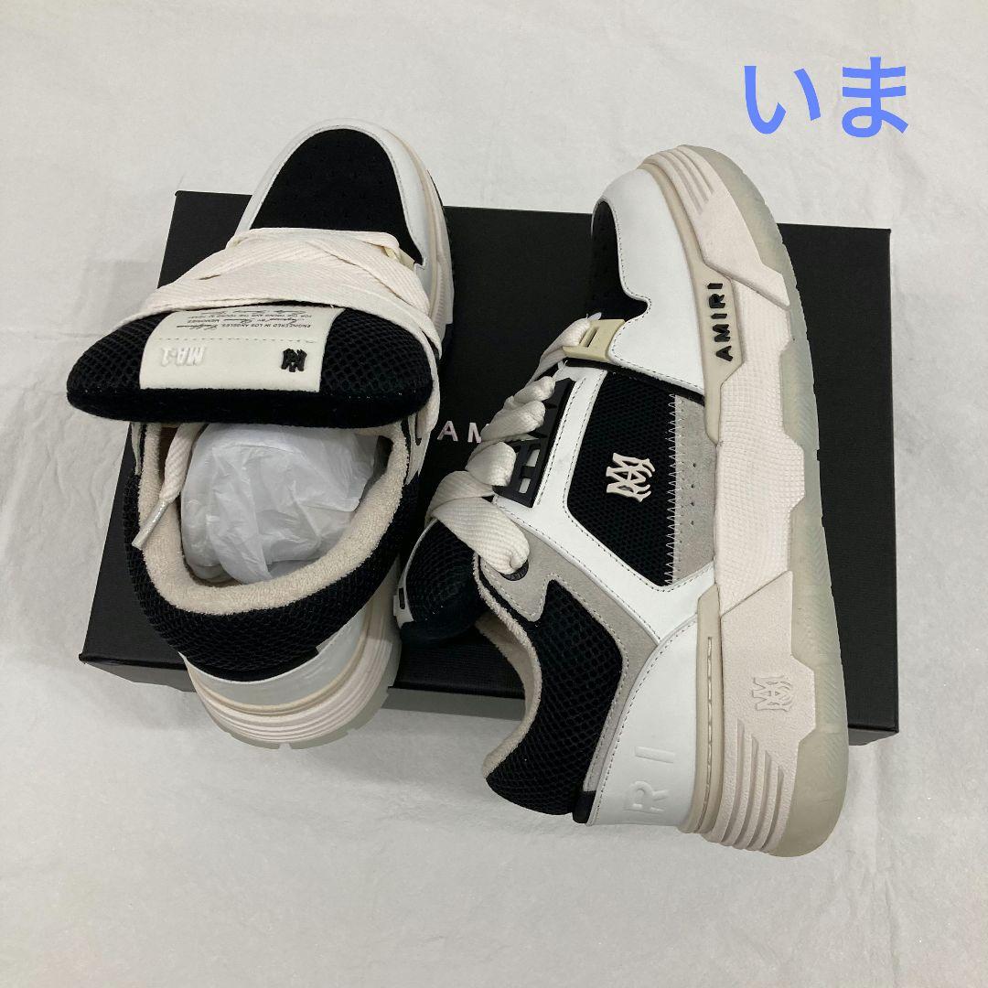 AMIRI スニーカー ホワイト/ブラック AMIRI 43 アミリ スニーカー ホワイト ブラック . - メルカリ