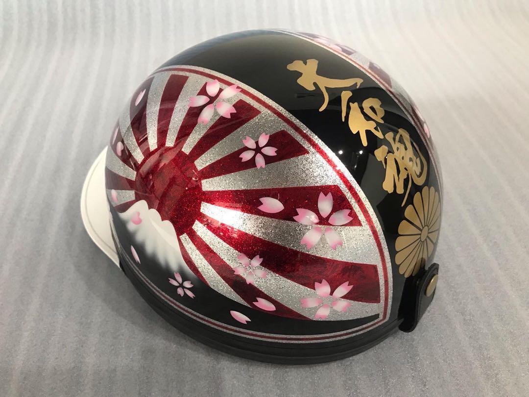あう　日章カラー桜コルク半 桜 富士日章 コルク半 ヘルメット