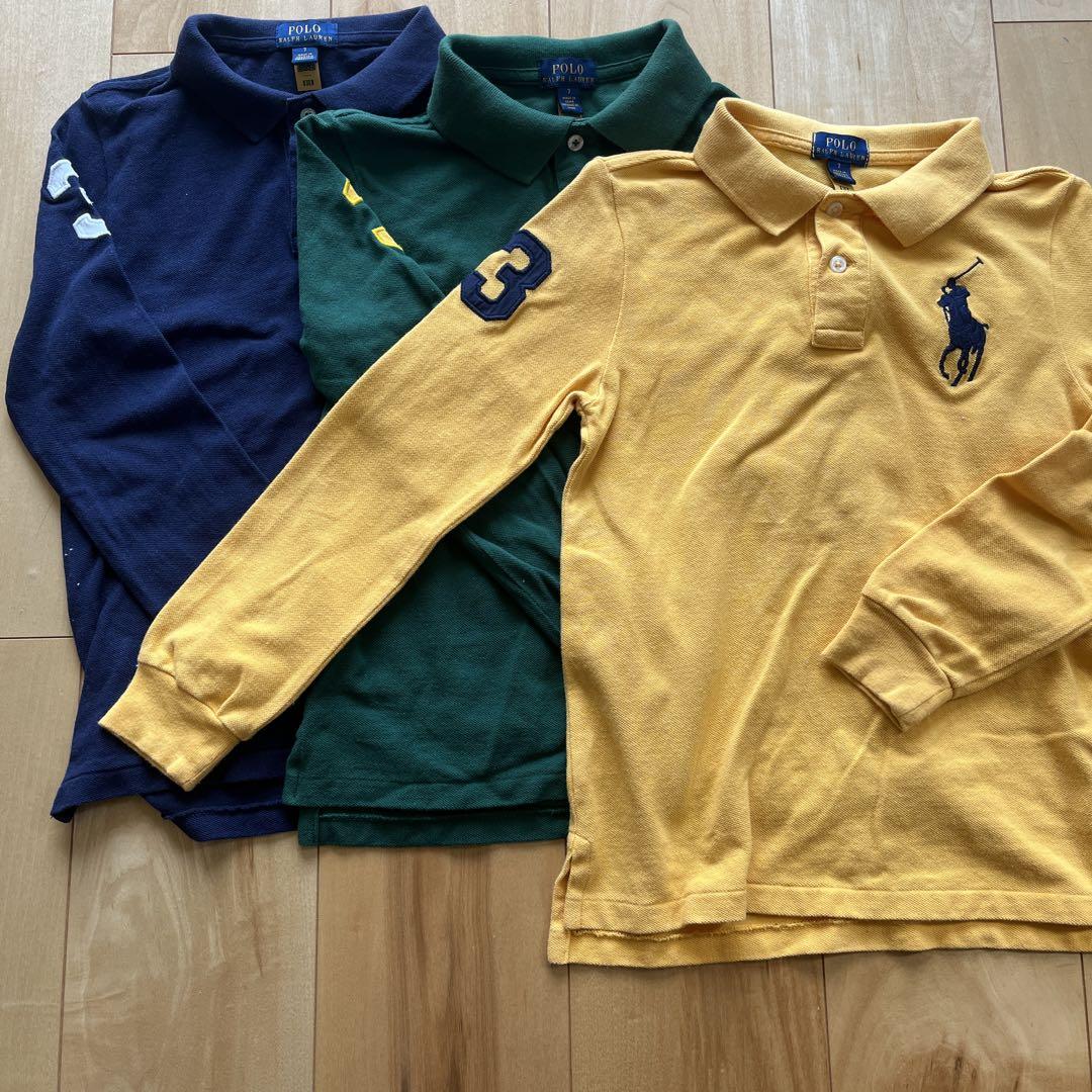 3点セットRalph Laurenビックポニー刺繍長袖ポロシャツ