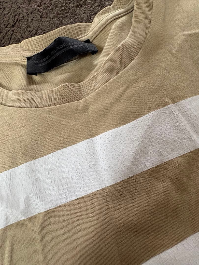 DIESEL BLACK GOLD ストライプ Tシャツ M
