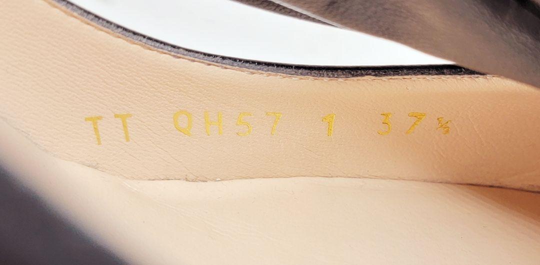 【美品】VALENTINO GARAVANI レザー パンプス 黒 24.5㎝
