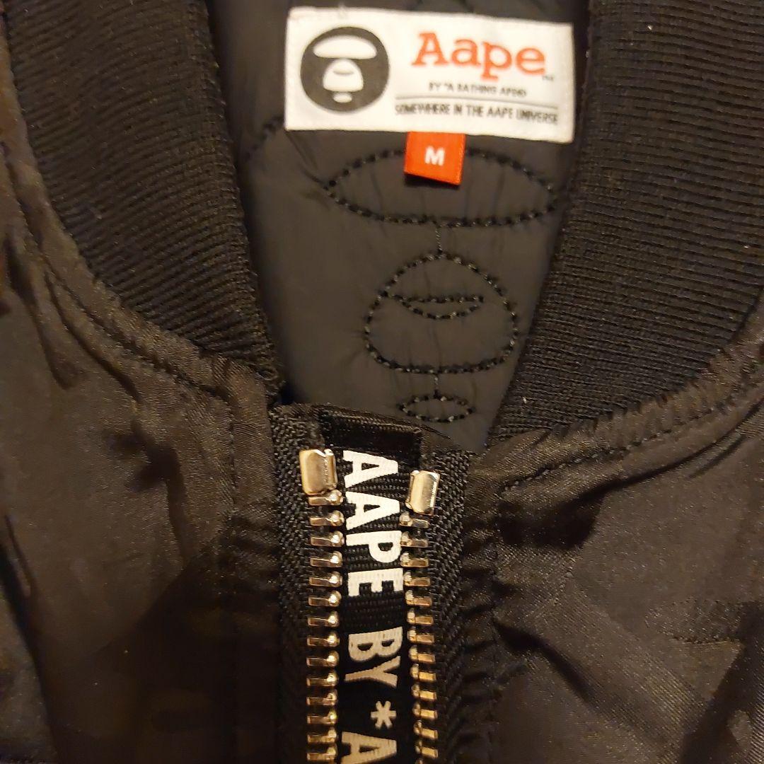 美品 Aape MA-1ジャケット Mサイズ ブラック