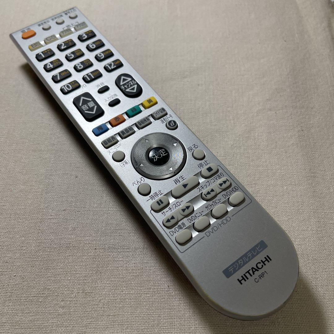 149 HITACHI ヒタチ C-RP1 TVリモコン 動作品