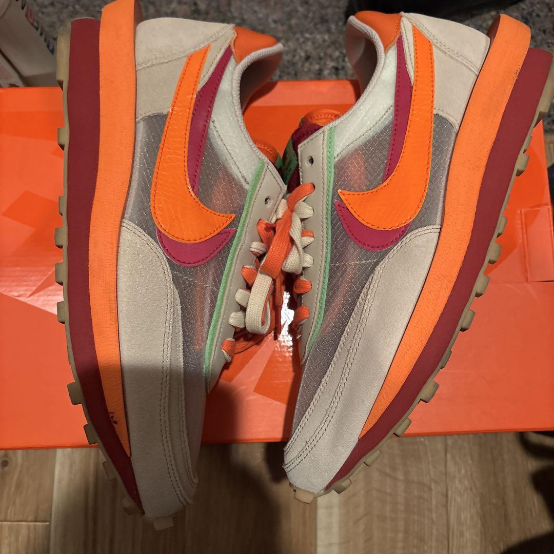 靴 NIKE Sacai LD WAFFLE ORANGE BLAZE 28.5