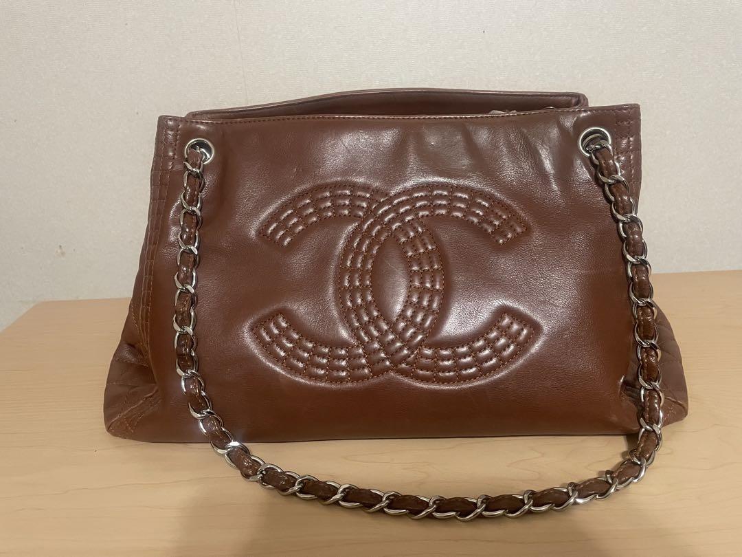 シャネル　デカココ　サイドマトラッセル　ショルダーバッグ　ココマーク