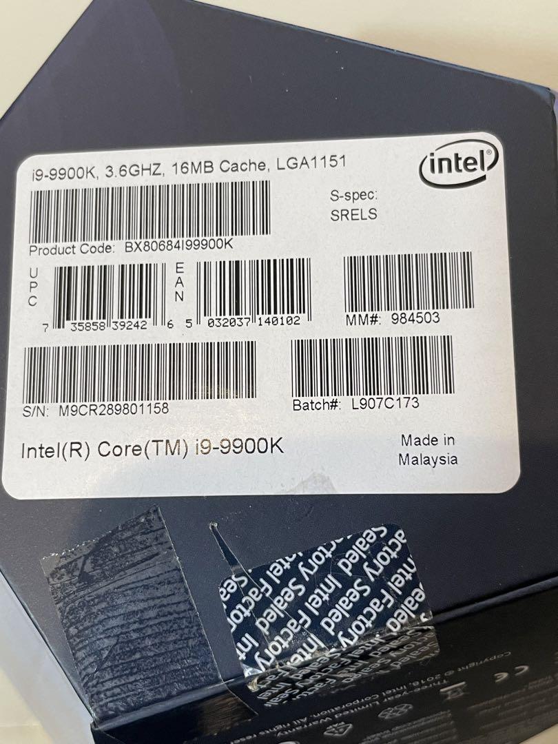 CPU Intel Core i9 9900K BOX