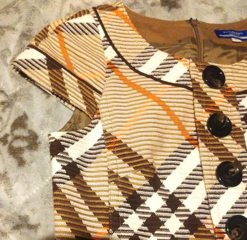 BURBERRY BLUE LABEL チェック柄 ワンピース 36 BURBERRY BLUE LABEL - バーバリー ブルーレーベル チェック柄