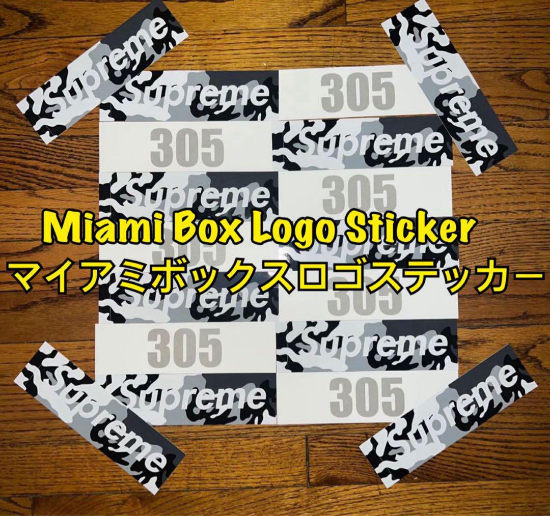 Supreme Miami Open 記念 Box Logo Sticker