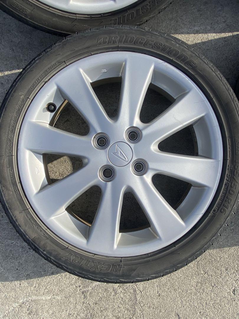 165/50 R16 シルバー 5スポークホイールセット