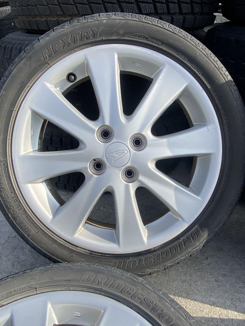 165/50 R16 シルバー 5スポークホイールセット