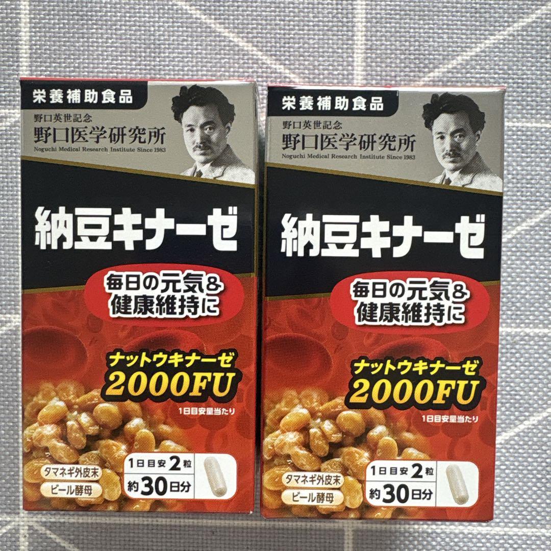 野口医学研究所納豆キナーゼ 2000FU 30日分*2