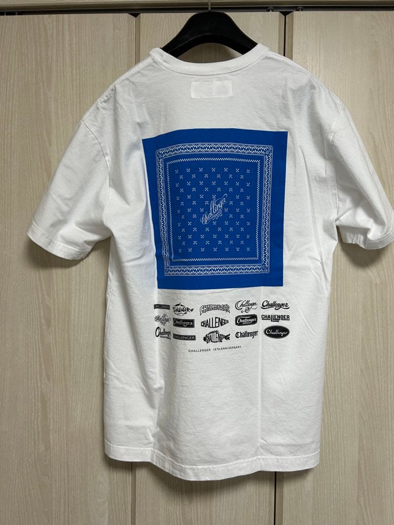 CHALLENGER 15周年　限定　バンダナ柄　Tシャツ ホワイト 15th