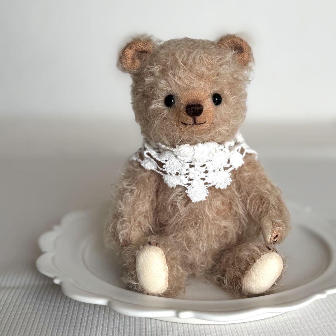 えまくま くま ベアー ぬいぐるみ ハンドメイド 寿桃Bear.〔miki〕 | .シンプルなクマさんが 増えました 6cmのコ