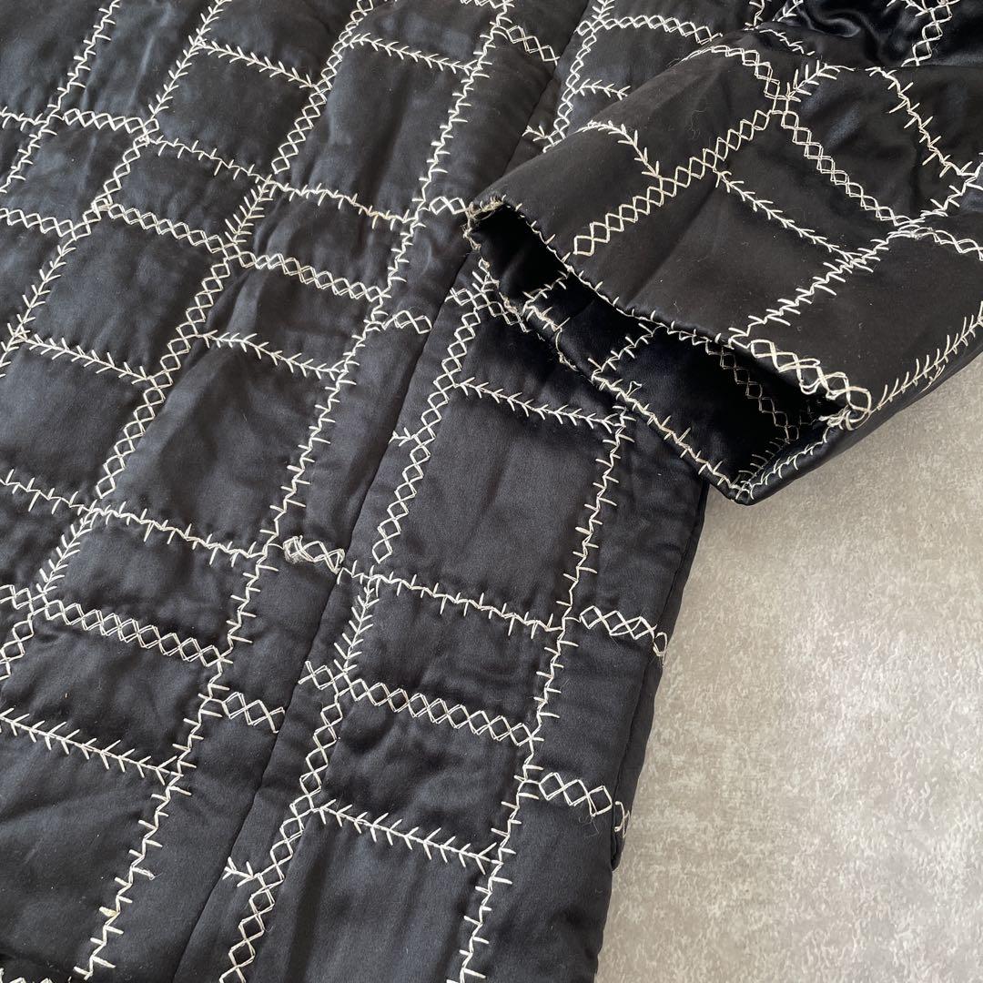 【レア】総刺繍 Guy Laroche ギラロッシュ シルク混ストール付コート