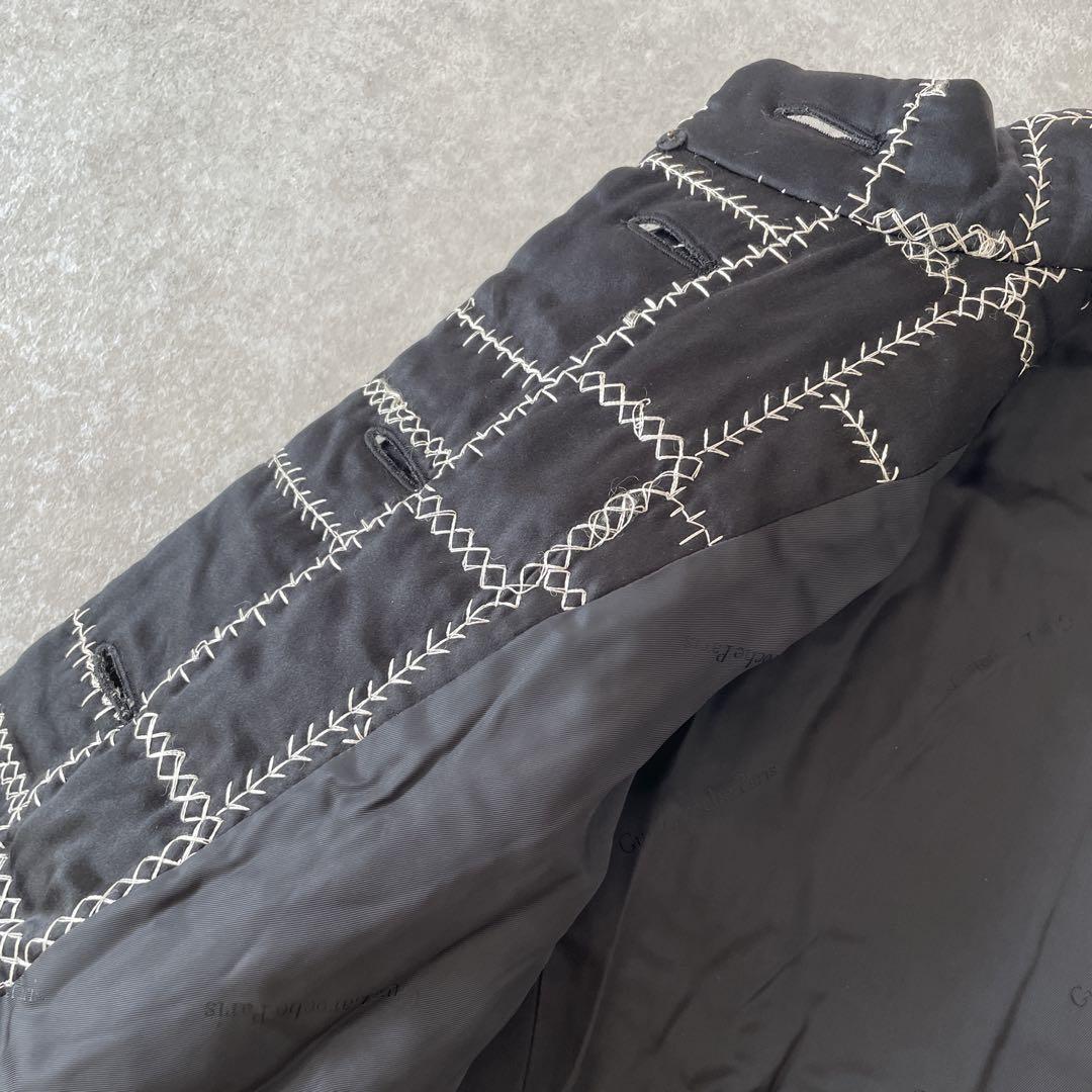 【レア】総刺繍 Guy Laroche ギラロッシュ シルク混ストール付コート