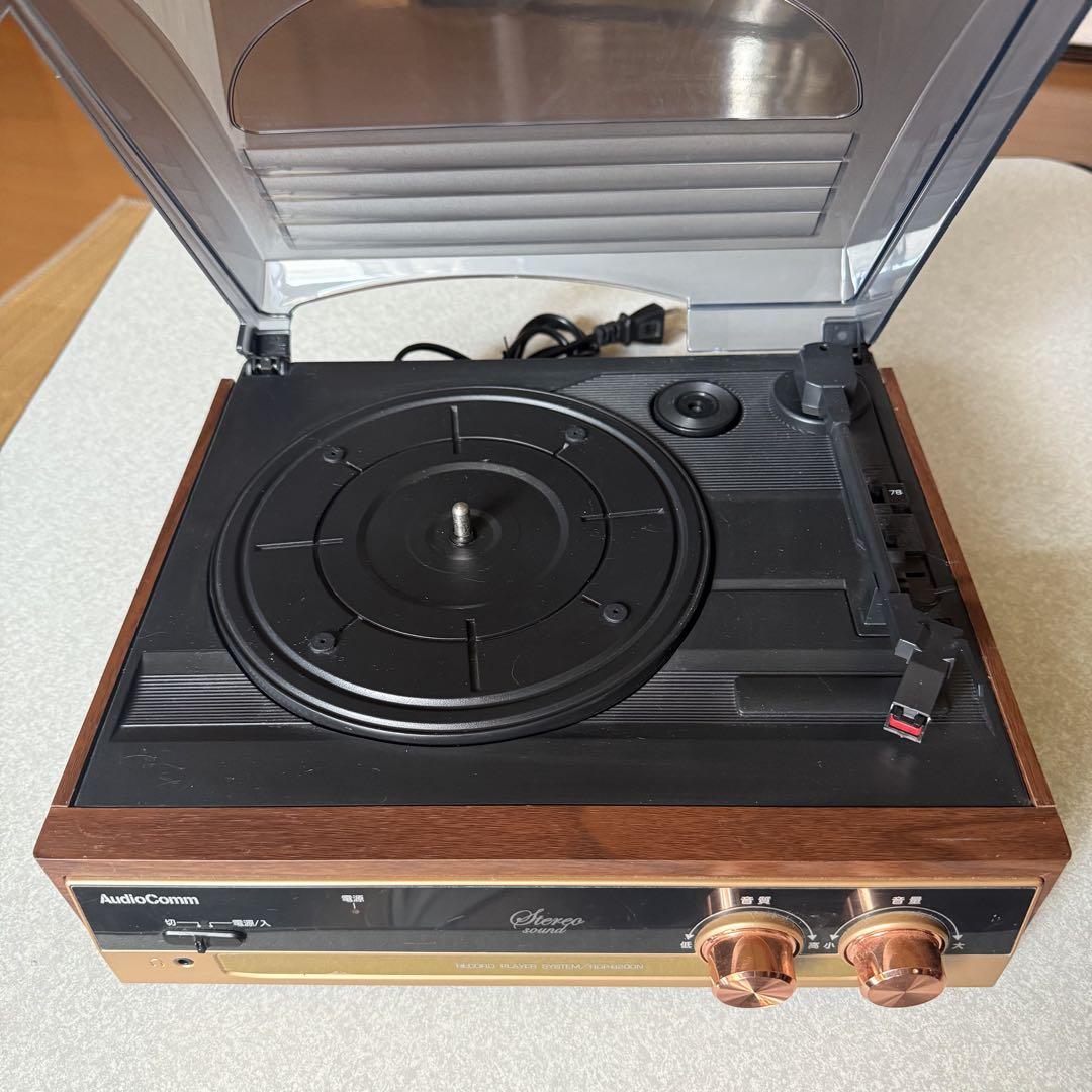 AudioComm レコードプレーヤー RDP-B200N
