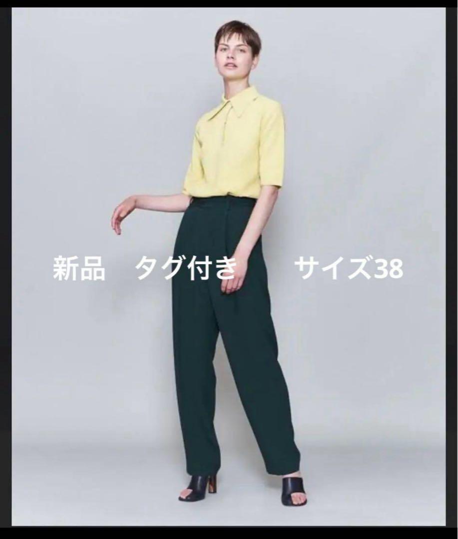 roku 6 パンツ　ジョーゼットパンツ　ジョーゼット　タックパンツ