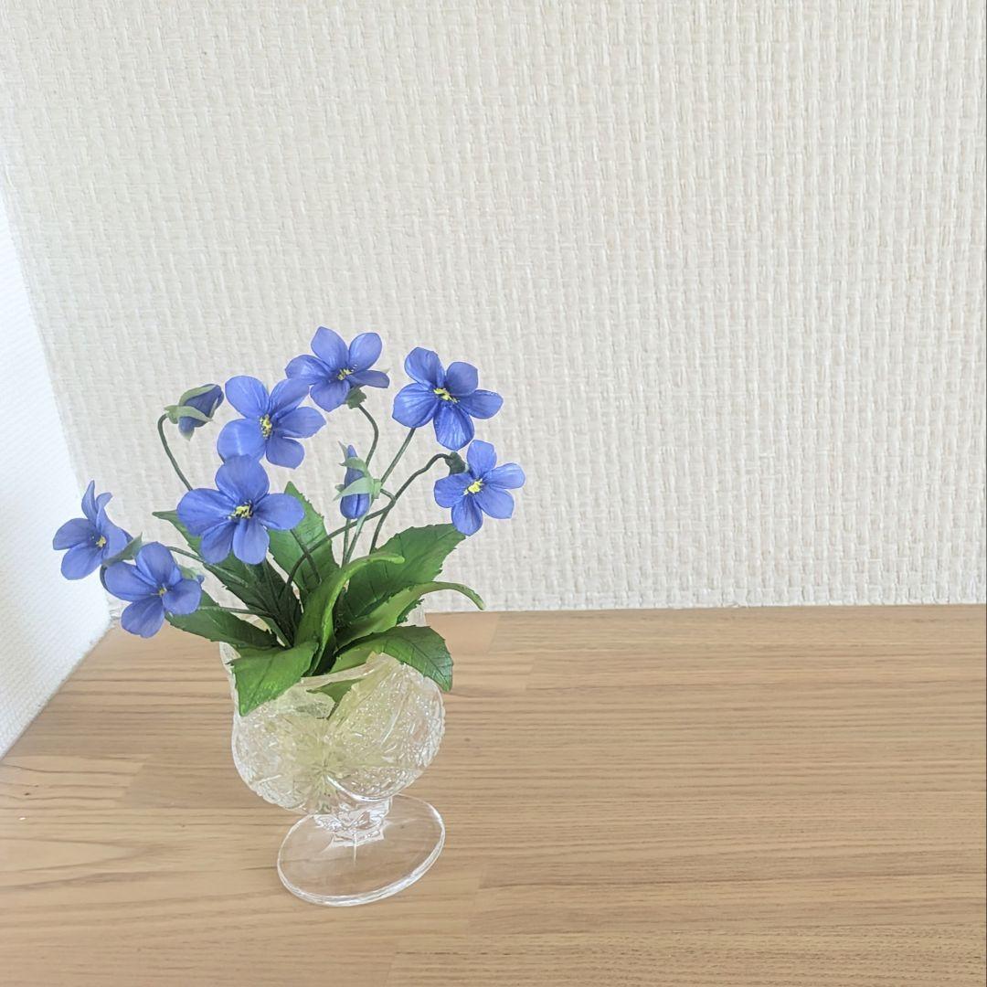 贈り物に】クレイフラワーのミニアレンジをお届けしました