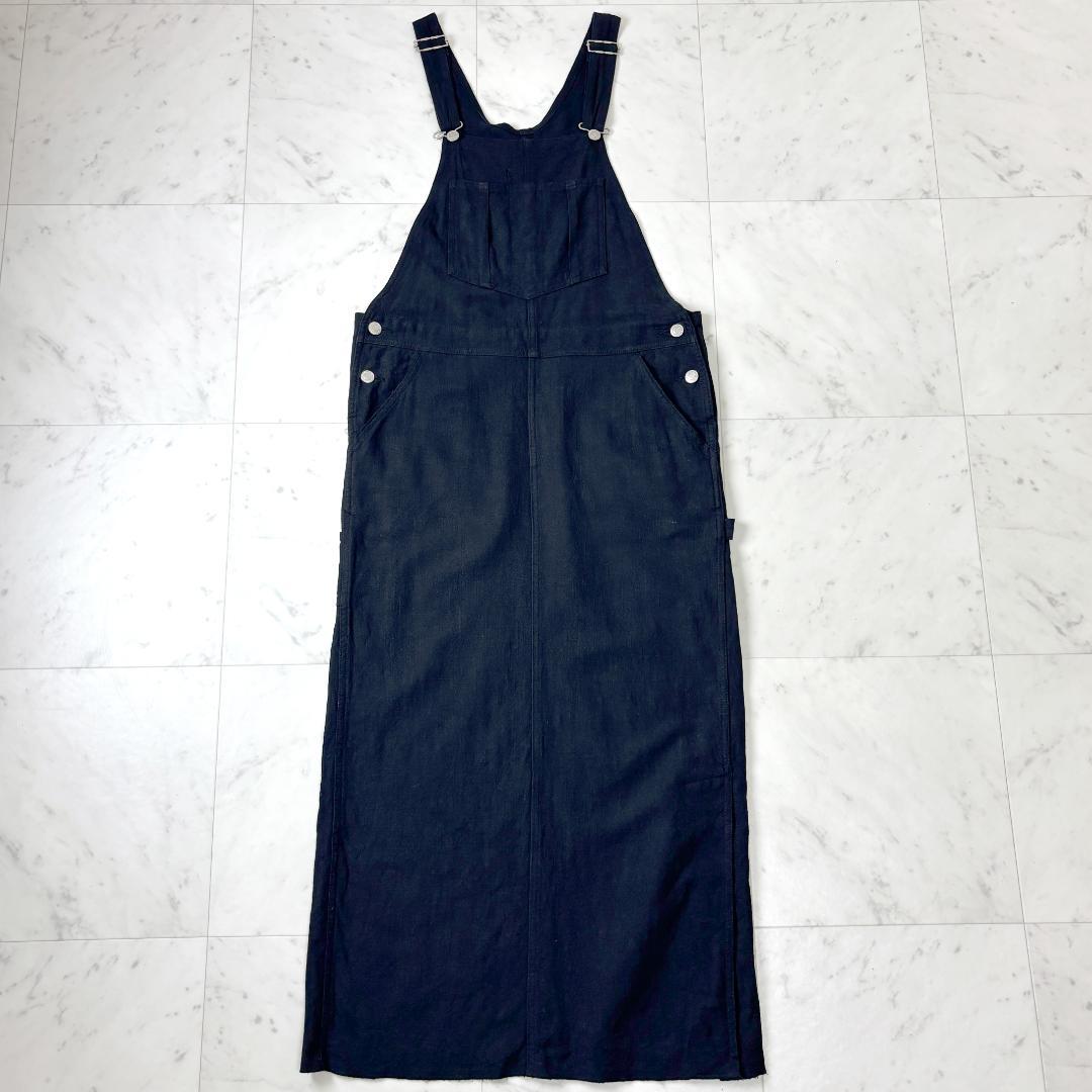 RED Chop Works ジャンパースカート M リネン ロング 黒 RCW