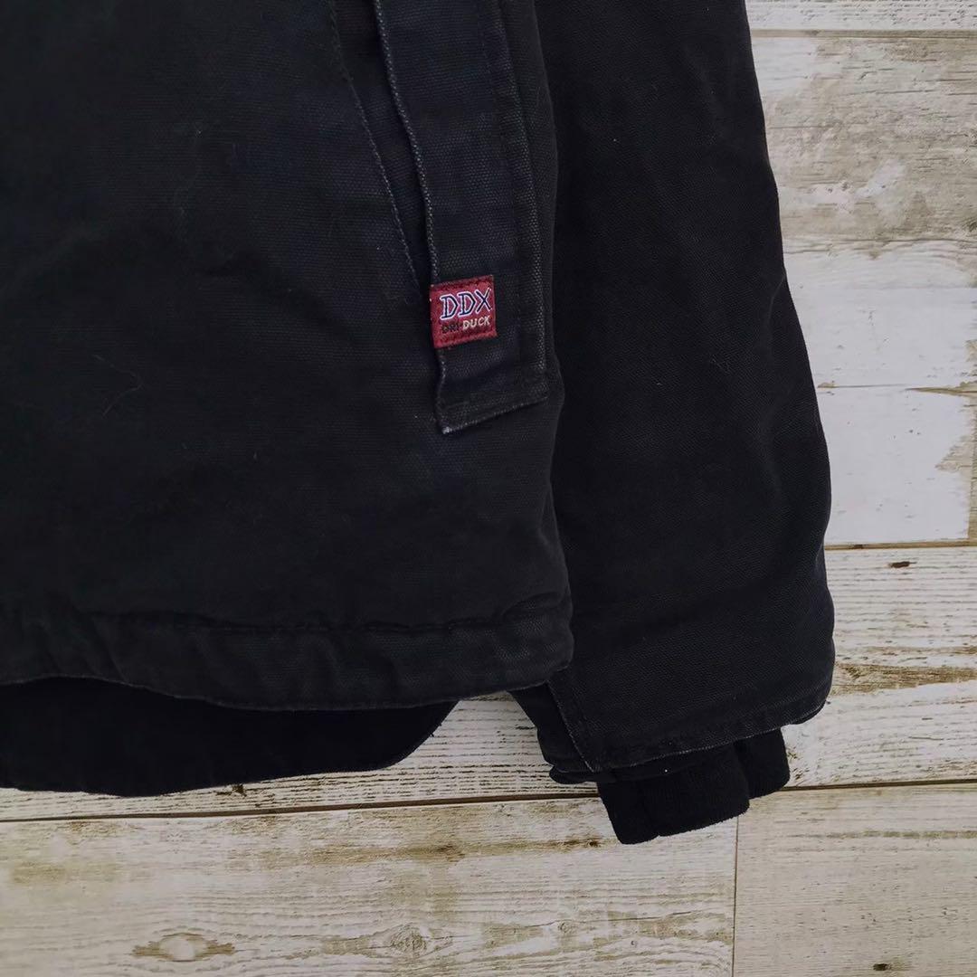 k8931】USA古着90s DRI DUCK アクティブダックジャケット炭黒 メンズ