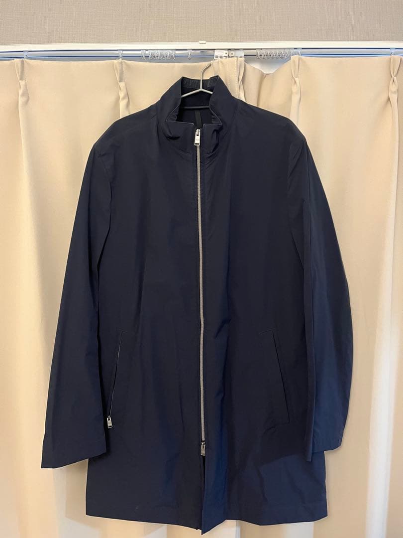 BOSS ネイビー ステンカラーコート