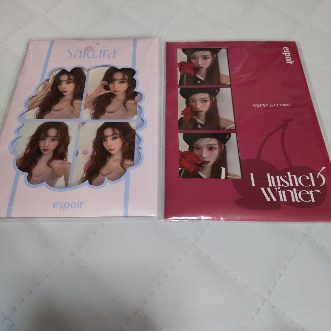 新品未開封　aespa ウィンター　パスポートセット aespaウィンターwinter espoir Newアンバサダー 2枚セット