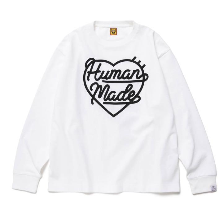 送料無料 激安 お買い得 キ゛フト HUMAN MADE ヒューマンメイドHEART L S T-SHIRT Tシャツ