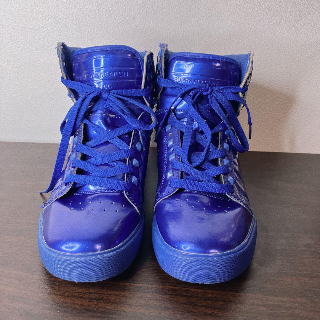 SUPRA スニーカー 青 ハイカット　JPN 26.5cm US8.5