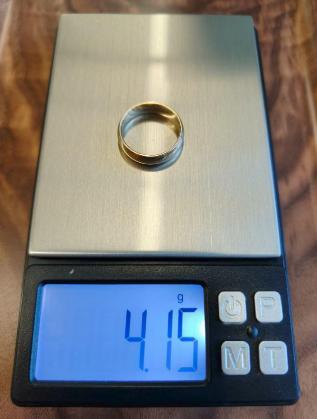 18金 K18ンリング 造幣局刻印 男女兼用 4.15g 13号