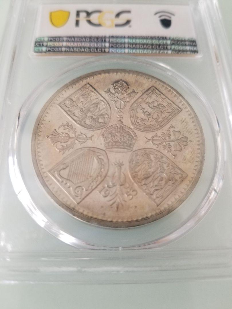 お買い得定番 PR65CAM エリザベス2世戴冠記念 クラウン 白銅貨 PCGS DomqA-m52558028723 格安大得価