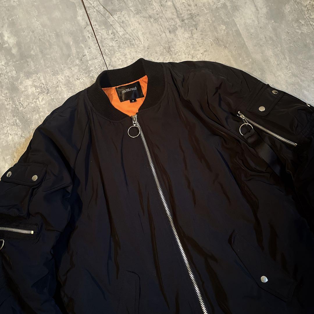 ジャケット・アウター archive grunge gimmick jacket y2k black Bomber jacket grunge y2k flight jacket