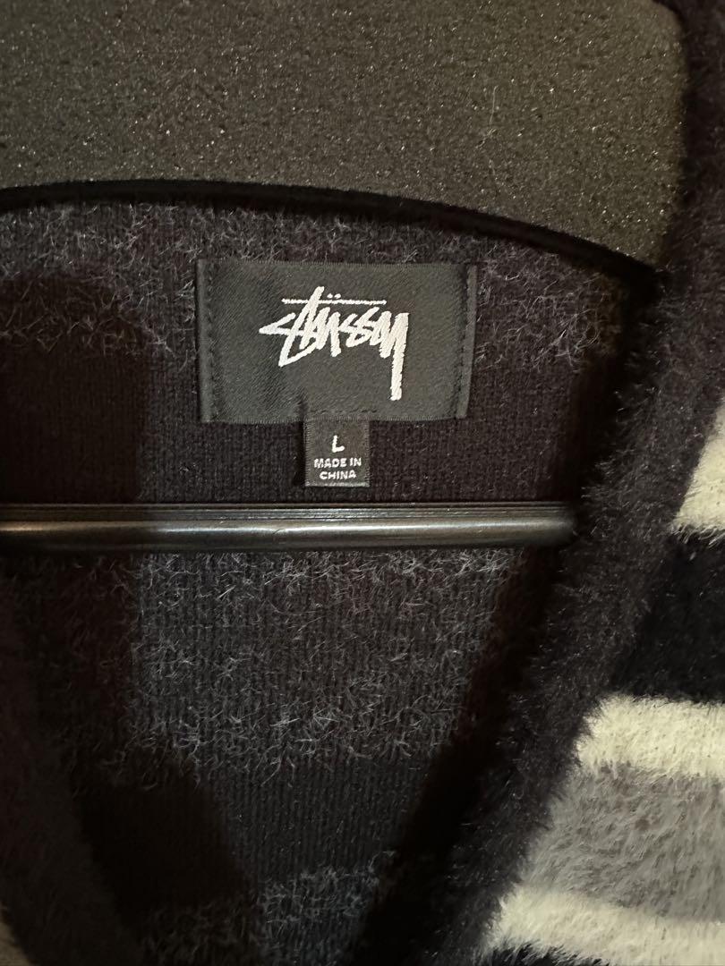 Stussy HORIZONTAL STRIPE CARDIGAN Lサイズ
