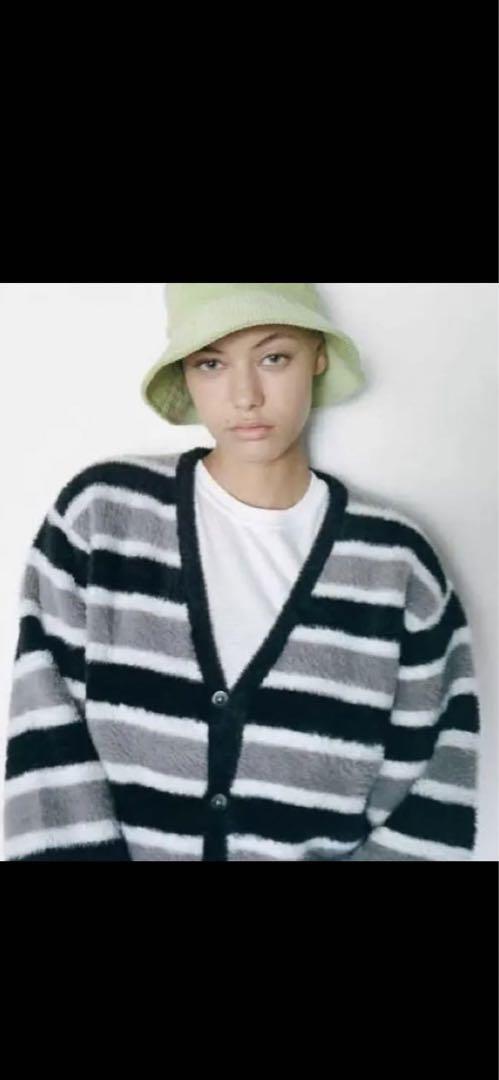 Stussy HORIZONTAL STRIPE CARDIGAN Lサイズ