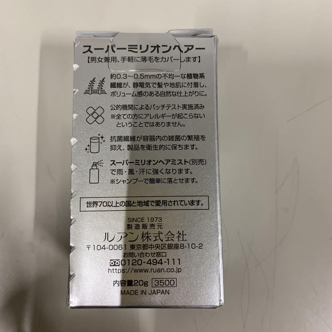 スーパーミリオンヘアー　NO.1 ブラック　20g+40g