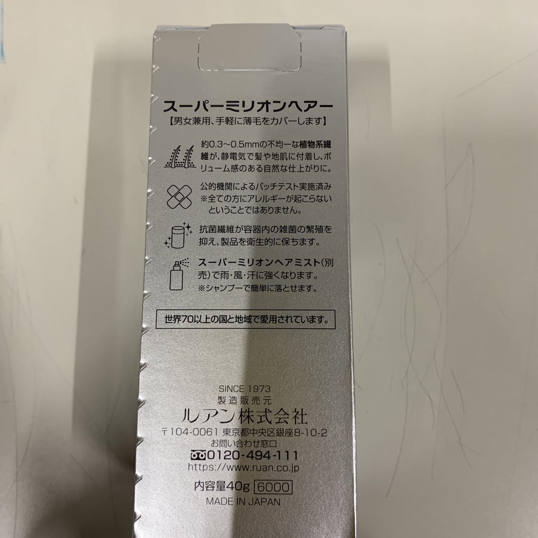 スーパーミリオンヘアー　NO.1 ブラック　20g+40g