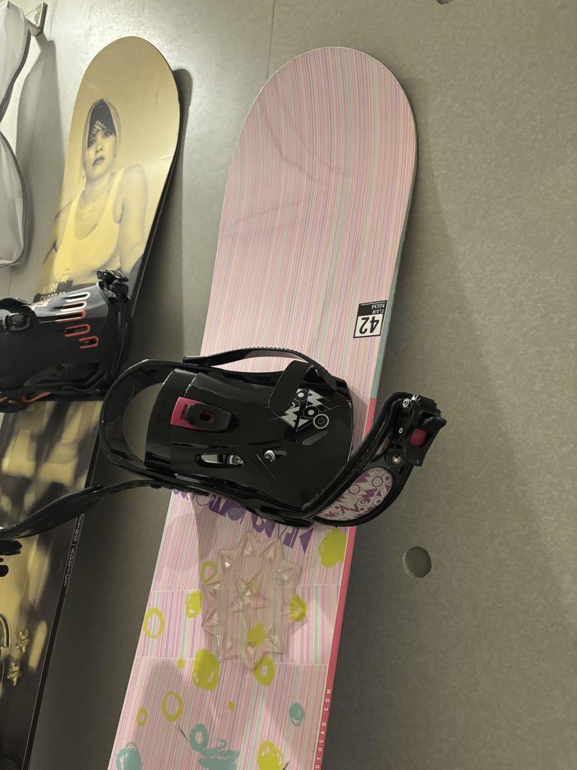 Head 142cm レディーススノーボードセット 23センチ ブーツケース付き