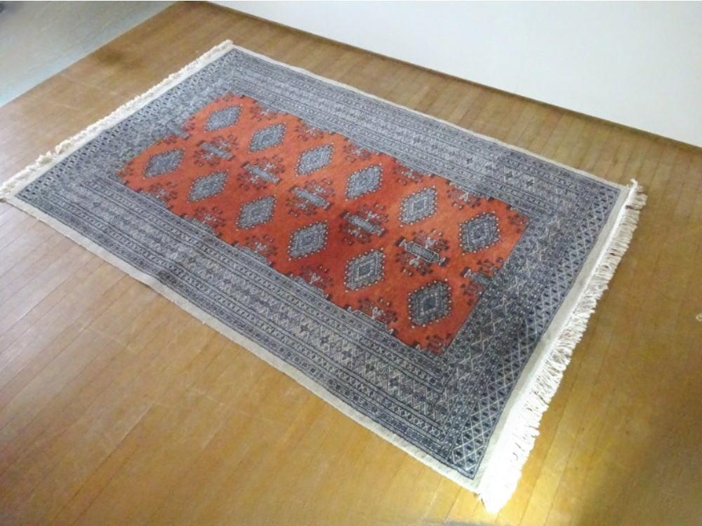 パキスタン絨毯 コルクウール 125×192センチ アクセントラグ パキスタン絨毯 コルクウール 125×192センチ アクセントラグ