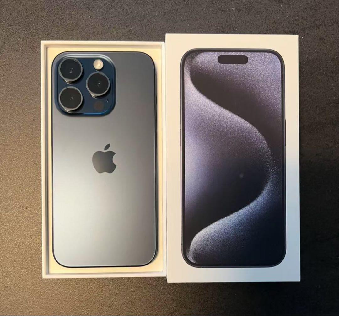 iphone 15 Pro 128GB ブルー バッテリ100% 充放電76回 iphone 15 Pro 128GB ブルー バッテリ100% 充放電145回 - メルカリ