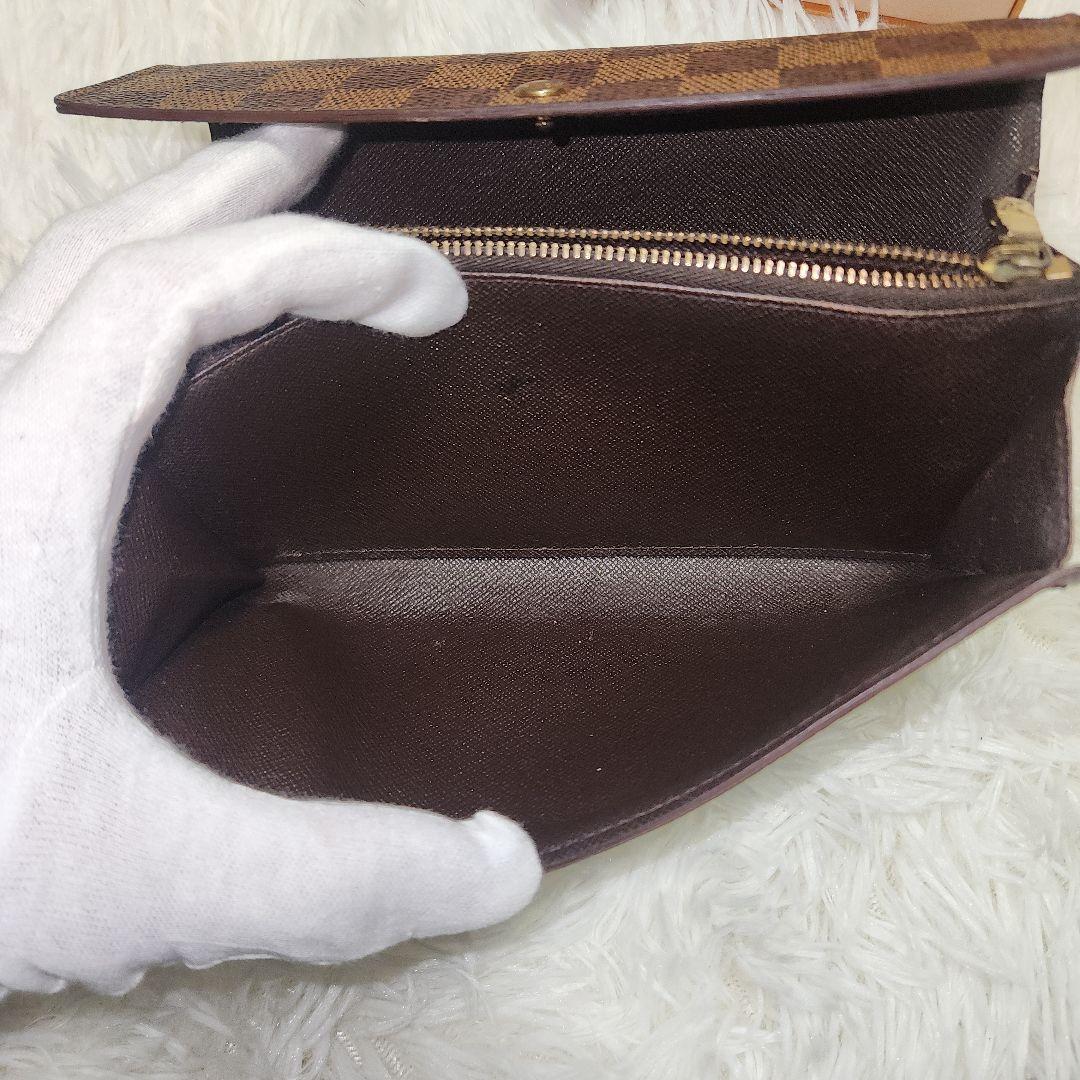 美品　ルイヴィトン ポルトフォイユ サラ ダミエ 長財布 カード2枚
