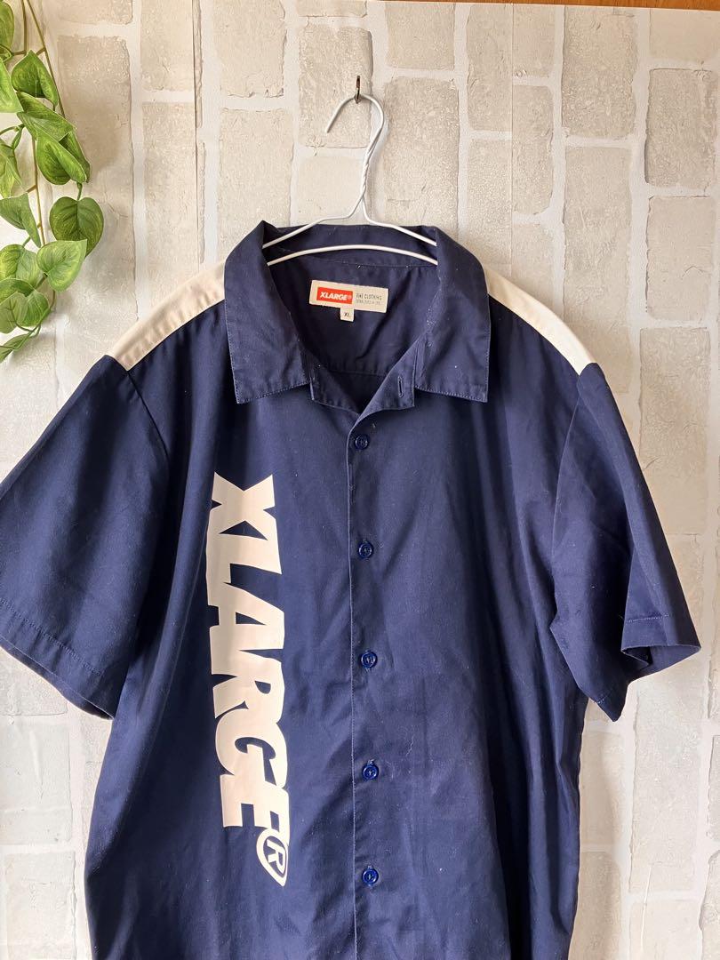 XLARGE ネイビー ワークシャツ