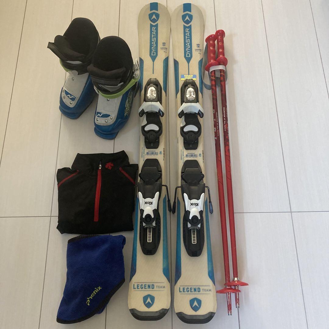 子供用スキー板 92cm ブーツ17cm ポールセット