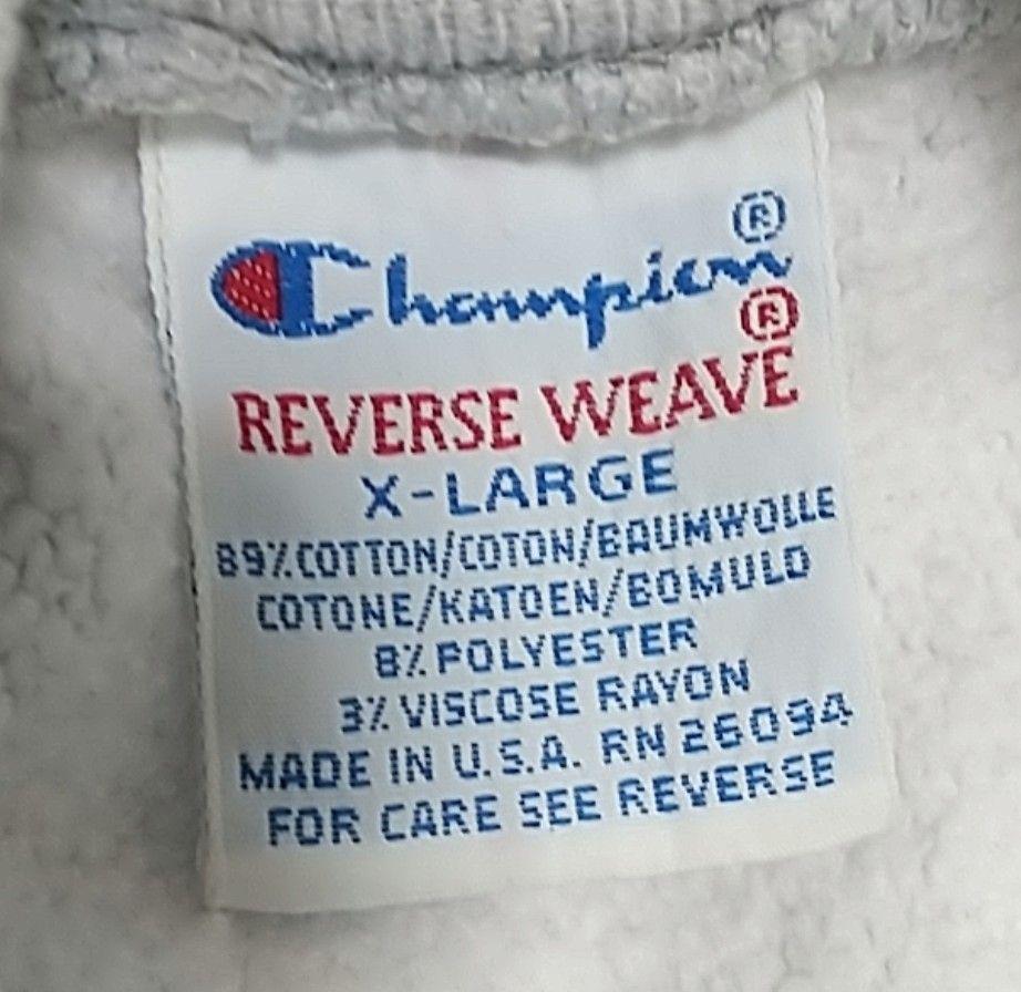 チャンピオン　リバースウィーブ　USA　アップル　4段　90s　 XL 　古着