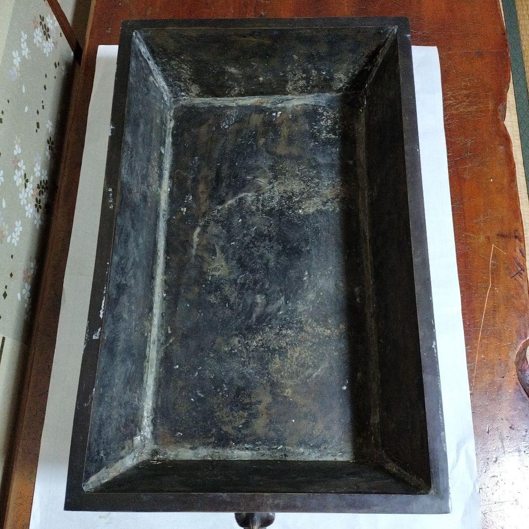 いけばな　銅製水盤　砂鉢