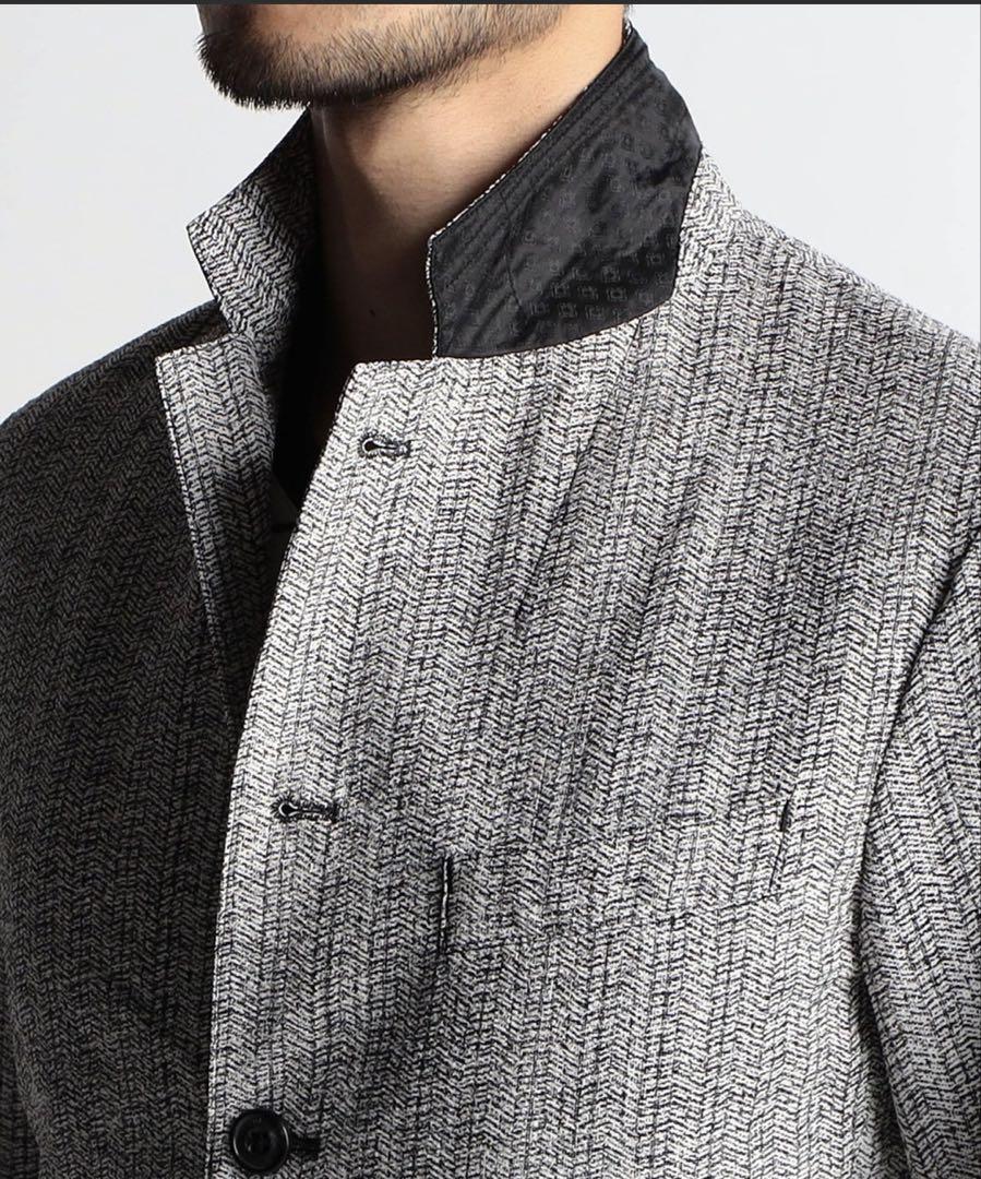 NICOLECLUBFORMEN シアサッカー ジャケット パンツ セットアップ NICOLECLUBFORMEN シアサッカー ジャケット パンツ セットアップ