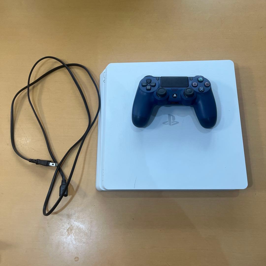 ホワイト PS4 CUH-2100A ついてないもの有り傷や汚れあり
