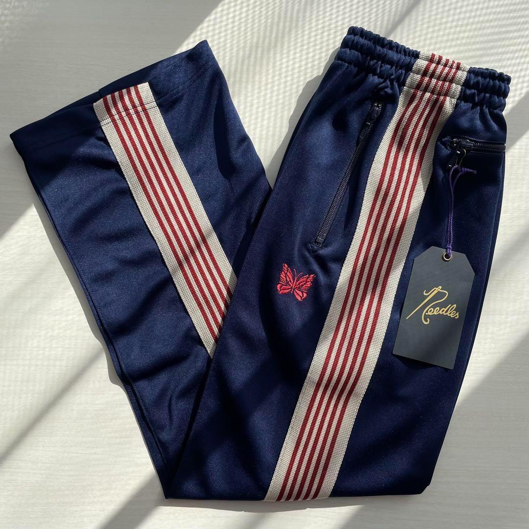 ストレート　M  ネイビー　ホワイト　レッド 新品 needles 5 awardsandwinners.com