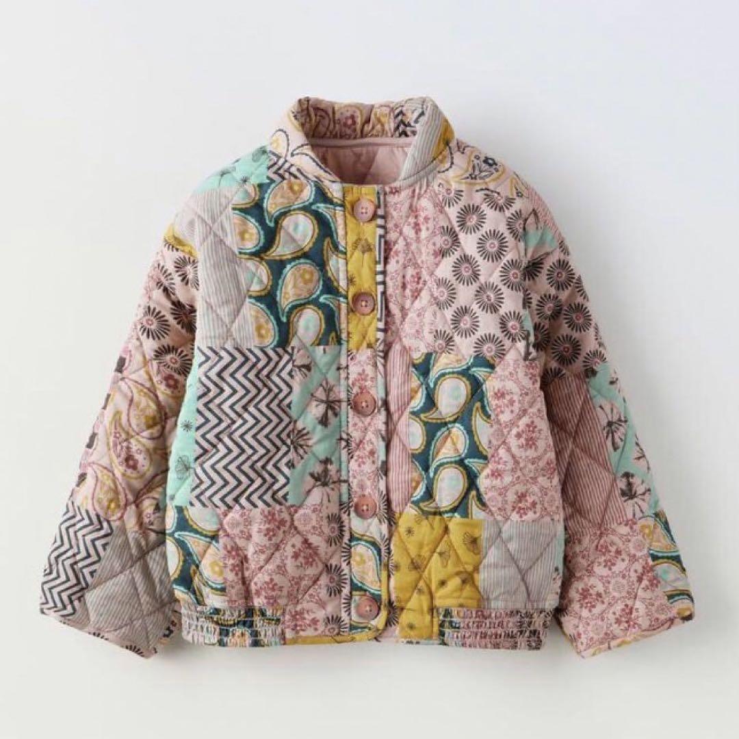 ZARA パッチワーク　キルティング ジャケット　ザラキッズ